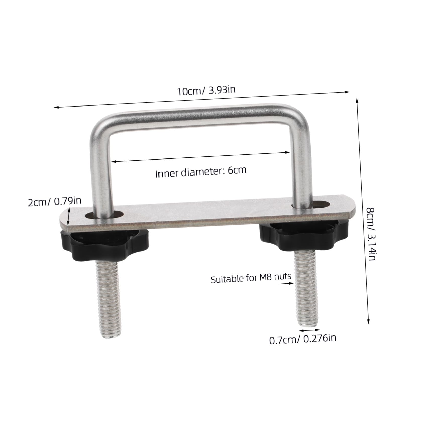 Cabilock Car Roof Clamp Durable Shaped Clip for Cargo Carrier Rack Versatile Accessory for Luggage Bike Racks Boats for Road Trips Transporting Extra Gear