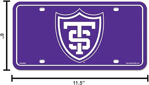 Miniatura 214 de NCAA etiqueta de metal para auto, negro