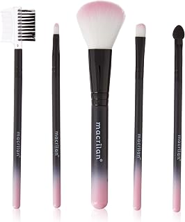 Kit Kp5-28 com 5 Pincéis Para Maquiagem - Rosa, Macrilan