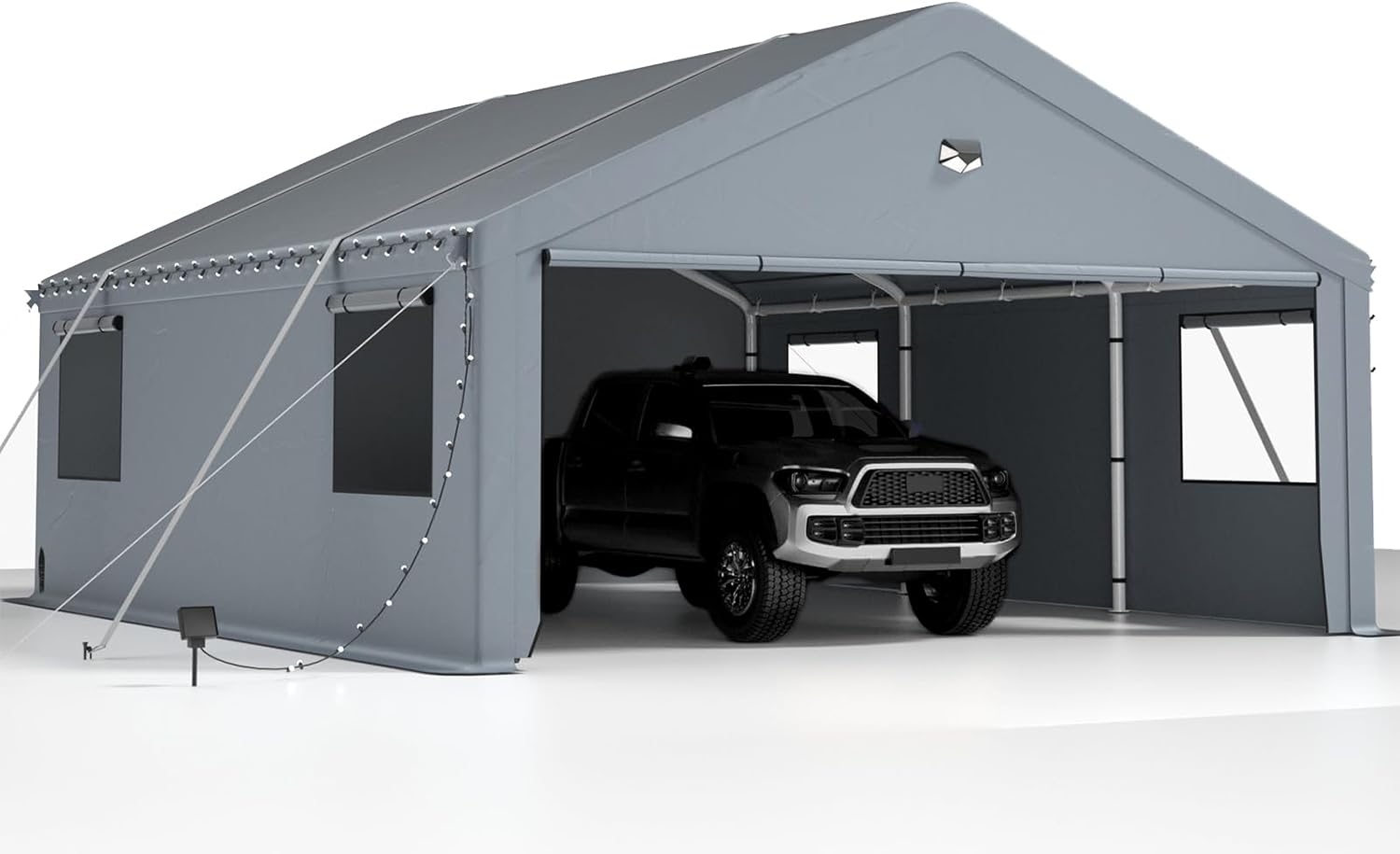 2 Car Carports 20X20 Heavy Duty,Car Ports with 180G Removable Side Walls, Carport Canopy, Portable Car Port Garage, Car Shelter All Weather,Gray 2 Car Carports 20X20 Heavy Duty,Car Ports with 180G Removable Side Walls, Carport Canopy, Portable Car Port Garage, Car Shelter All Weather,Gray