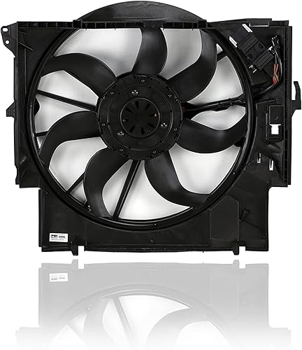 Conjunto de ventilador de condensador y radiador dual, compatible con Cooling Direct / repuesto para BM3115116 07-11 3-Series Sedan 3.0L con turbo,