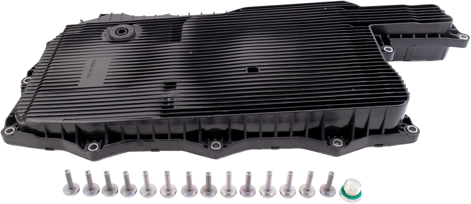 TRQ Transmission Oil Pan Compatible with 2016-2024 BMW 330e 2021-2024 330e xDrive 2018-2023 530e 530e xDrive 2017-2019 740e xDrive 2020-2022 745e xDrive X3 X5