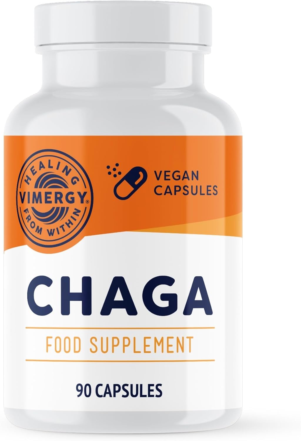 Vimergy Chaga Mushroom Capsules, 30 Servings – Real Mushroom Herbal Supplement for Cardiovascular Support – Kosher, Non-GMO, Gluten-Free, Vegan, Paleo – 100% Pure Chaga with Zero Fillers (90 Count)