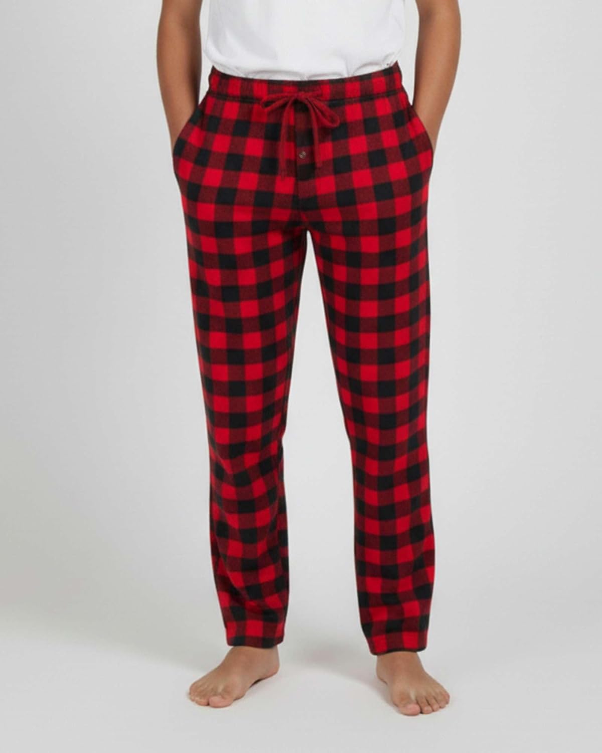 Real Essentials 3 Pack: Boys' Fleece Pajama Pants Soft PJ Bottoms for Kids Youth Teens Sleepwear (Ages 5-18) - Image 2