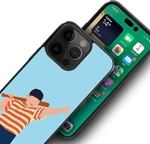 Miniatura 7 de Funda compatible con iPhone 15, funda de béisbol con diseño de niño luchador de béisbol para iPhone 15, ultra protección, a prueba de golpes, de