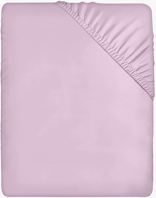 Utopia Bedding Fitted Sheet Super King, Lavender - Deep Pocket 14 inch (35 cm) - Easy Care - Soft Brushed Polyester Microfibre Fabric - Shrinkage and Fade Resistant - Bottom Sheet