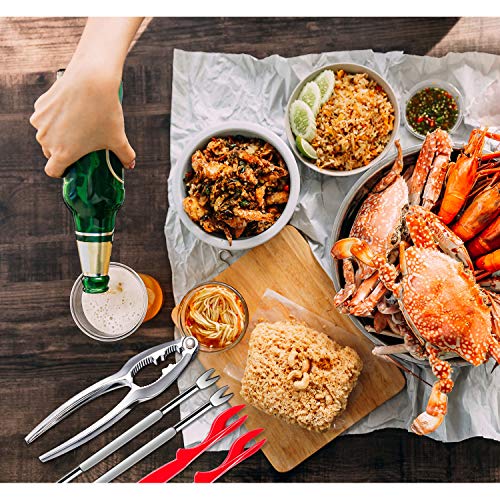 24Pcs Seafood Tools, Crab Crackers Nut Cracker Forks Set, Opener Shellfish Lobster Leg Sheller Knife Kitchen Accessories #TOP1