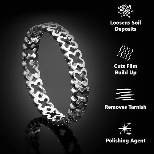 Miniatura 2 de STANLEY HOME PRODUCTS Esmalte limpiador de joyas de plata, fórmula 4 en 1 limpia y protege las joyas de plata y esterlina, y más ayuda a prevenir el