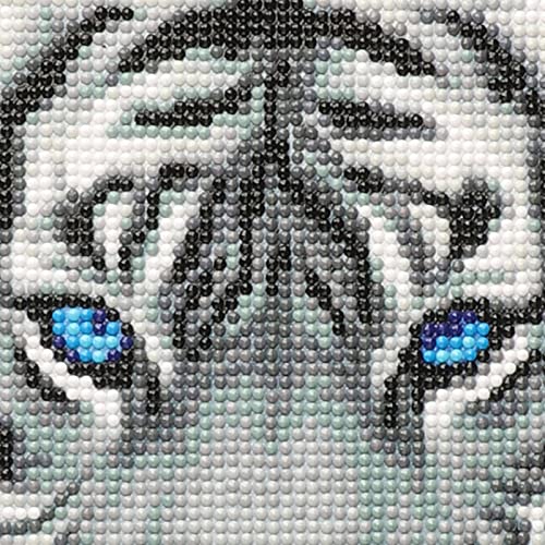 NAIMOER 5D Diamond Painting Kits for Adults White Tiger Diamond Painting Full Drill 5D Diamond Art Kits Adults Tiger Diamond Painting Rhinestone Pictures for Wall Home Decor 30x40cm - Image 3