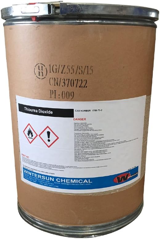 Thiourea Dioxide (Formamidinesulfinic Acid) [CH4N2O2S] [CAS_1758-73-2] 99+% White/Yellowish Granular Solid (110.23 Lb Drum) by Wintersun Chemical