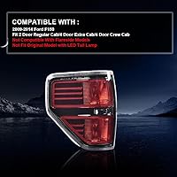 Vista 3 de G-PLUS Luz trasera trasera izquierda compatible con Ford F150 2009-2014 2/4 puertas