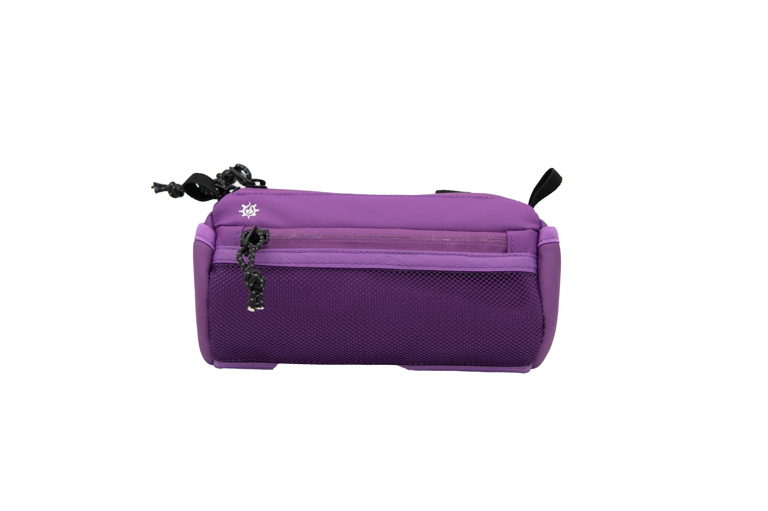Lumiere & Co. Borsa da manubrio per bicicletta - Durevole, con diverse opzioni di dimensioni e colori - Doppie cinghie elastiche, clip e ganci per una vestibilità personalizzata (Medium, Purple)