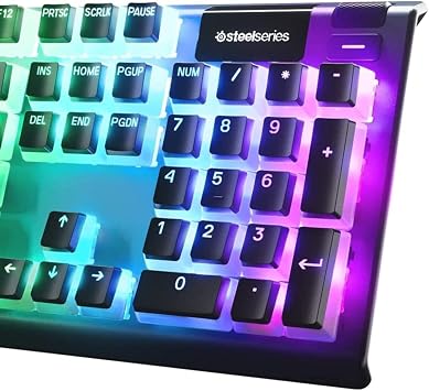 SteelSeries PrismCaps – Double Sided Keypad,#34;Pudding Looking, Compatibility with All Standard Mechanical Keyboards – MX Pulse – Black