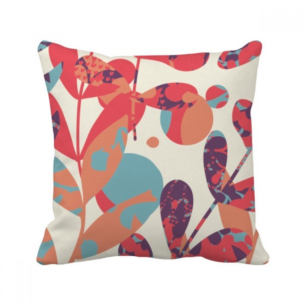 Coussin fleur peinture multicolor 40x40cm idée cadeau décoration pour la maison