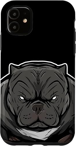 Funda para iPhone 11 Pitbull, Pitbull terrier, Bully, American Bullies Dog Case