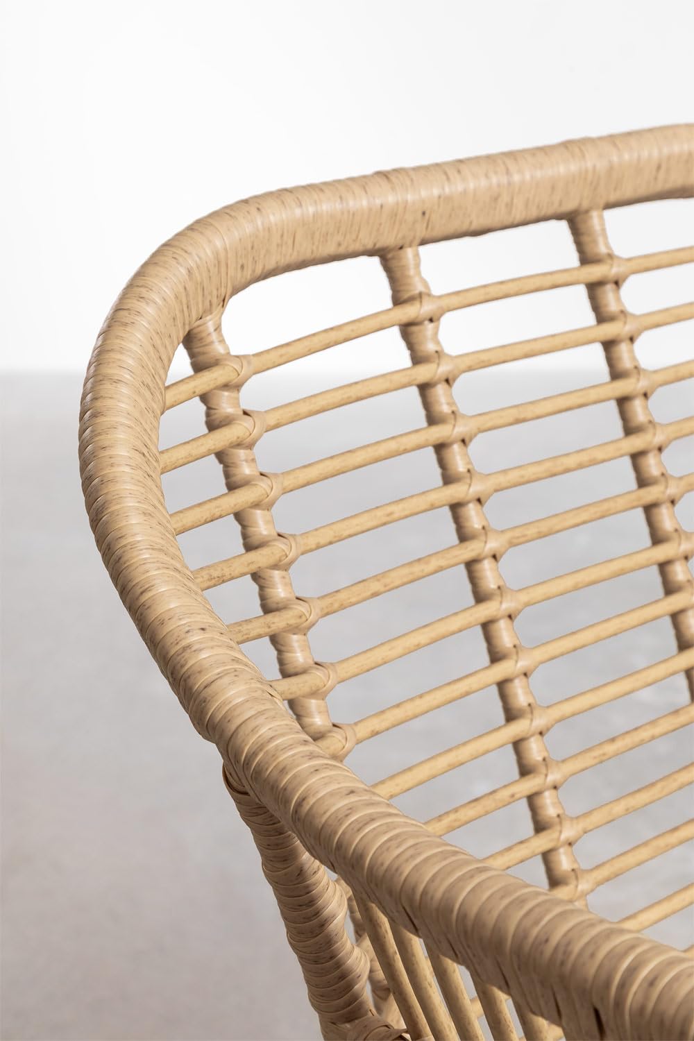 SKLUM Lot de 4 chaises de Salle à Manger en rotin synthétique Zole