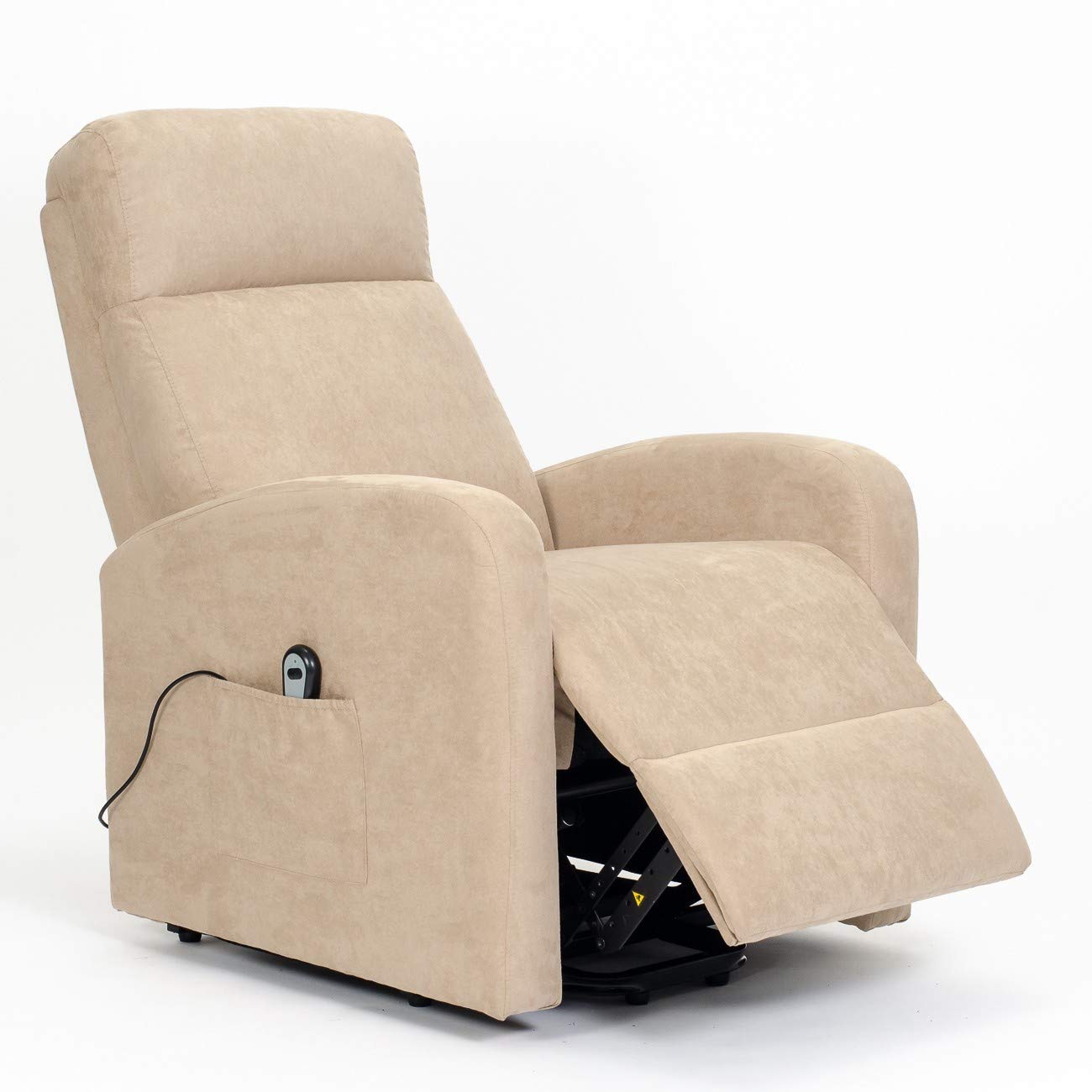 Sime Roma 2 Moteurs Fauteuil releveur inclinable Dispositif Médical 2 Roues siège à Micro-Ressorts Doux fauteuils électriques fauteuils de Relaxation Camel
