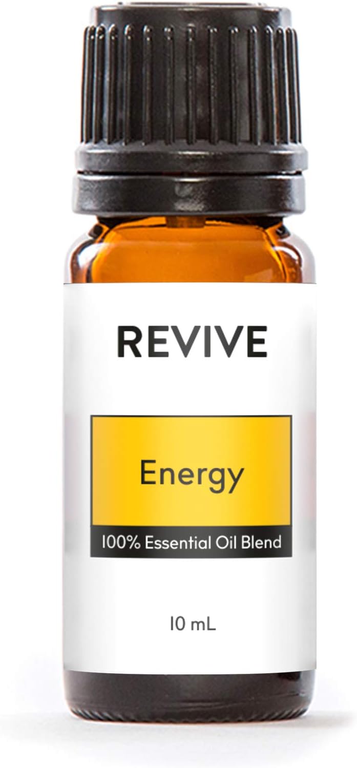 Energy Essential Oil Blend by Revive Essential Oils - 100% Pure Therapeutic Grade, for Diffuser, Humidifier, Massage, Aromatherapy, Skin & Hair Care
