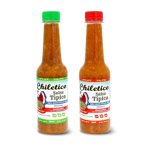 Miniatura 4 de Chiletico - Salsa tradicional de Costa Rica, picante, 10.5 fl oz, paquete de 1