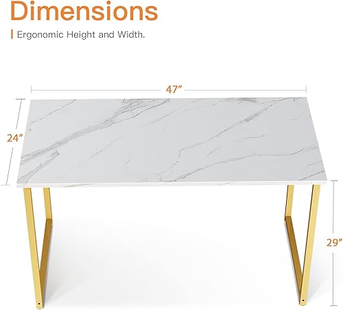 Miniatura 54 de Coleshome - Escritorio para computadora, de 32 pulgadas, estilo moderno y sencillo, para oficina en casa, escritorio estudiantil para escribir,