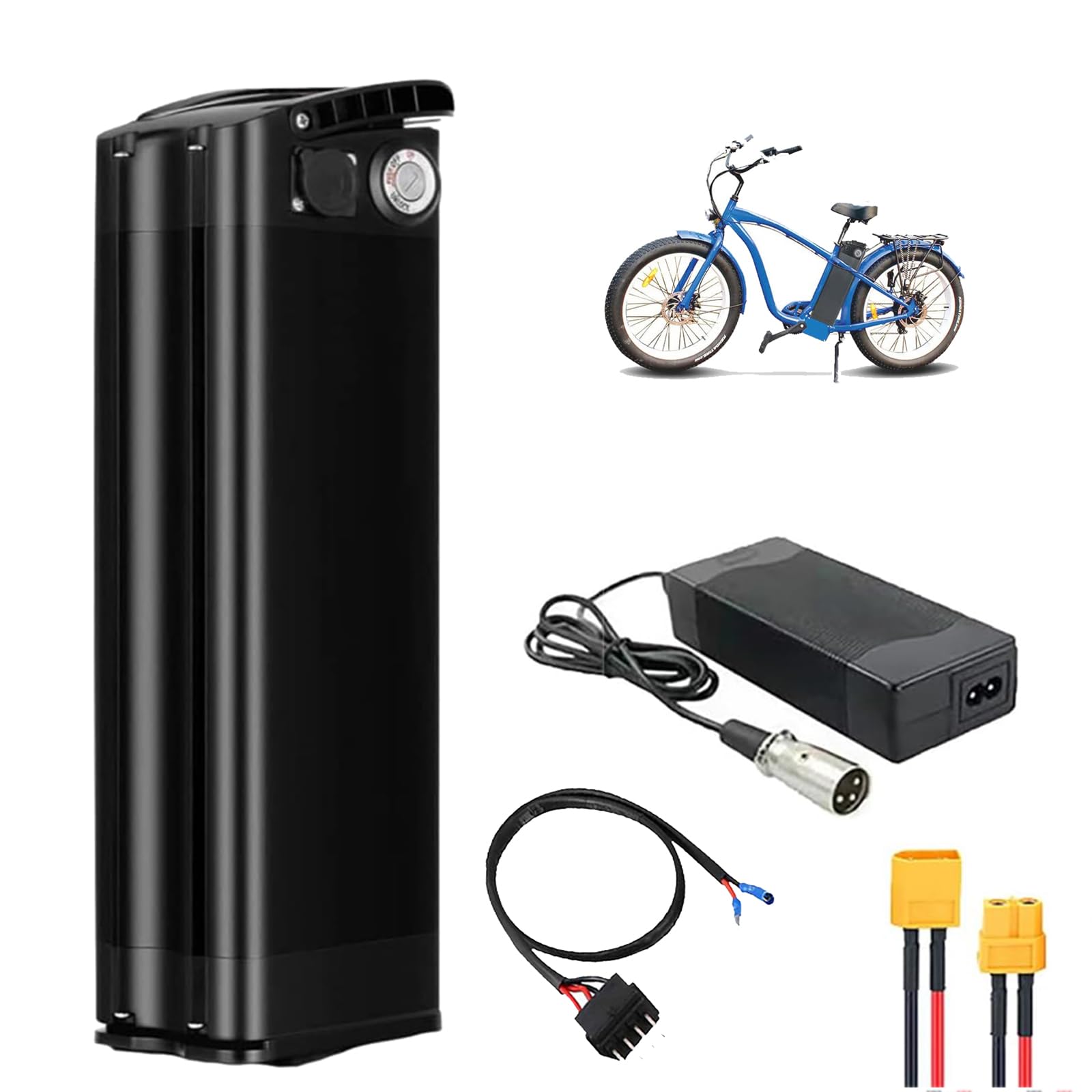 Batterie al Litio per eBike 36V 48V | Batteria al litio ricaricabile da 8Ah/ 10Ah/ 12.5Ah/ 15Ah/ 17.5Ah/ 20Ah per monopattino/bici pieghevole