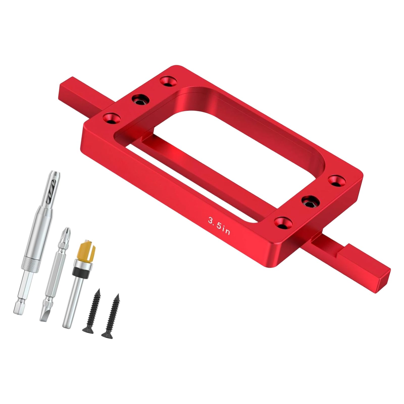 3-1 / 2Inch High Accuracy Aluminum Hinge Door Hinge Positioning Tool for Door Project Professional Woodworking Joint Mortise Dance Set