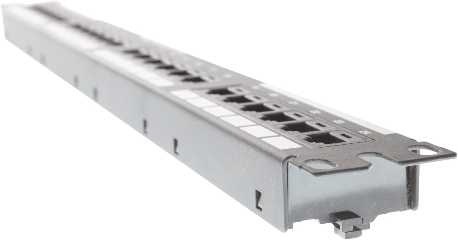 Panduit DP24688TGY Category-6 24-Port Flat Punchdown Patch Panel