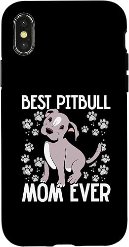 Miniatura 7 de Funda Pitbull para iPhone XS Max Pit Bull Dog para papá y mamá Pitbull