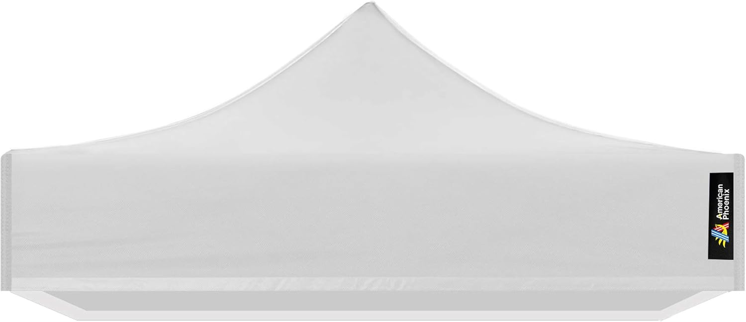 Canopy Top Cover Replacement Cloth Only Top Fabric (5x5, White)