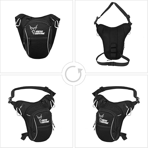 Miniatura 2 de Eshow Drop Leg Bag Motorcycle Leg Bag Hikng Waist Pack Leg Bag for Cyling Multi-Function Waist Fanny Pouch for Men Women