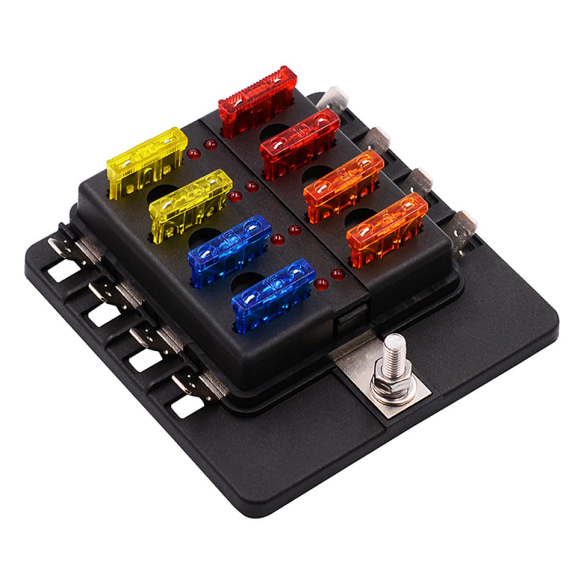 Gatuida 3 Pièces 1 8 Fusible Voiture Audio Vis Écrou Voiture Vis Câblage Terminal