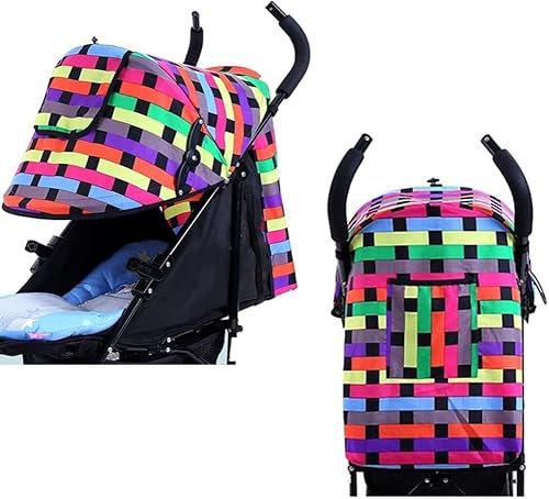 Miniatura 3 de Toldo de verano para cochecitos de bebé, parasol UPF50+ para cochecito de bebé, protección UV, visera solar para niños pequeños, persianas opacas