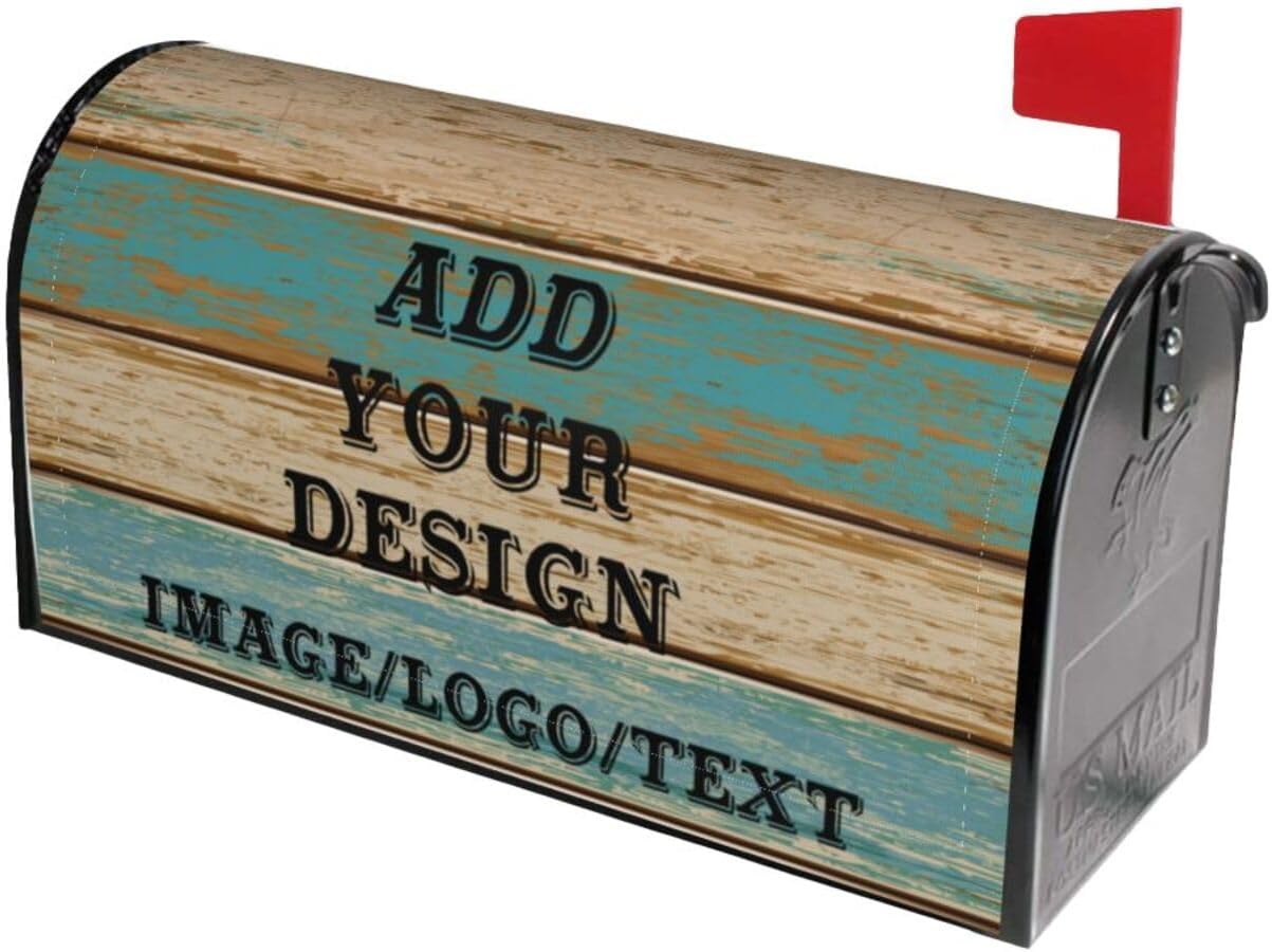 Custom Personalized Mailbox Covers, Design Add Image/Logo/Text Customized Magnetic Mail Cover Letter Post Box for Home Garden Yard Outdoor Decor-16
