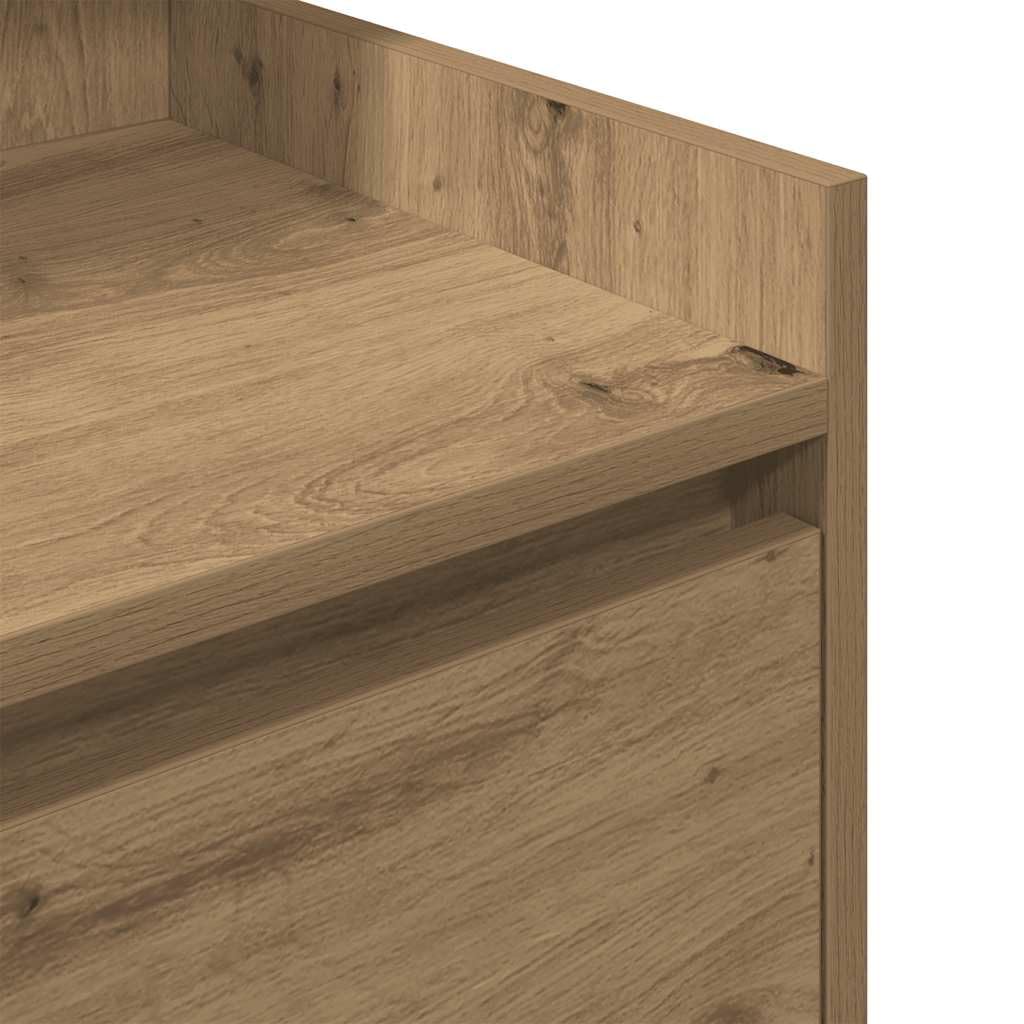 Stilvoller Nachttisch aus Holzwerkstoff mit reichlich Stauraum, robuster Platte und pflegeleichter Oberfläche für Schlafzimmer und Wohnbereich