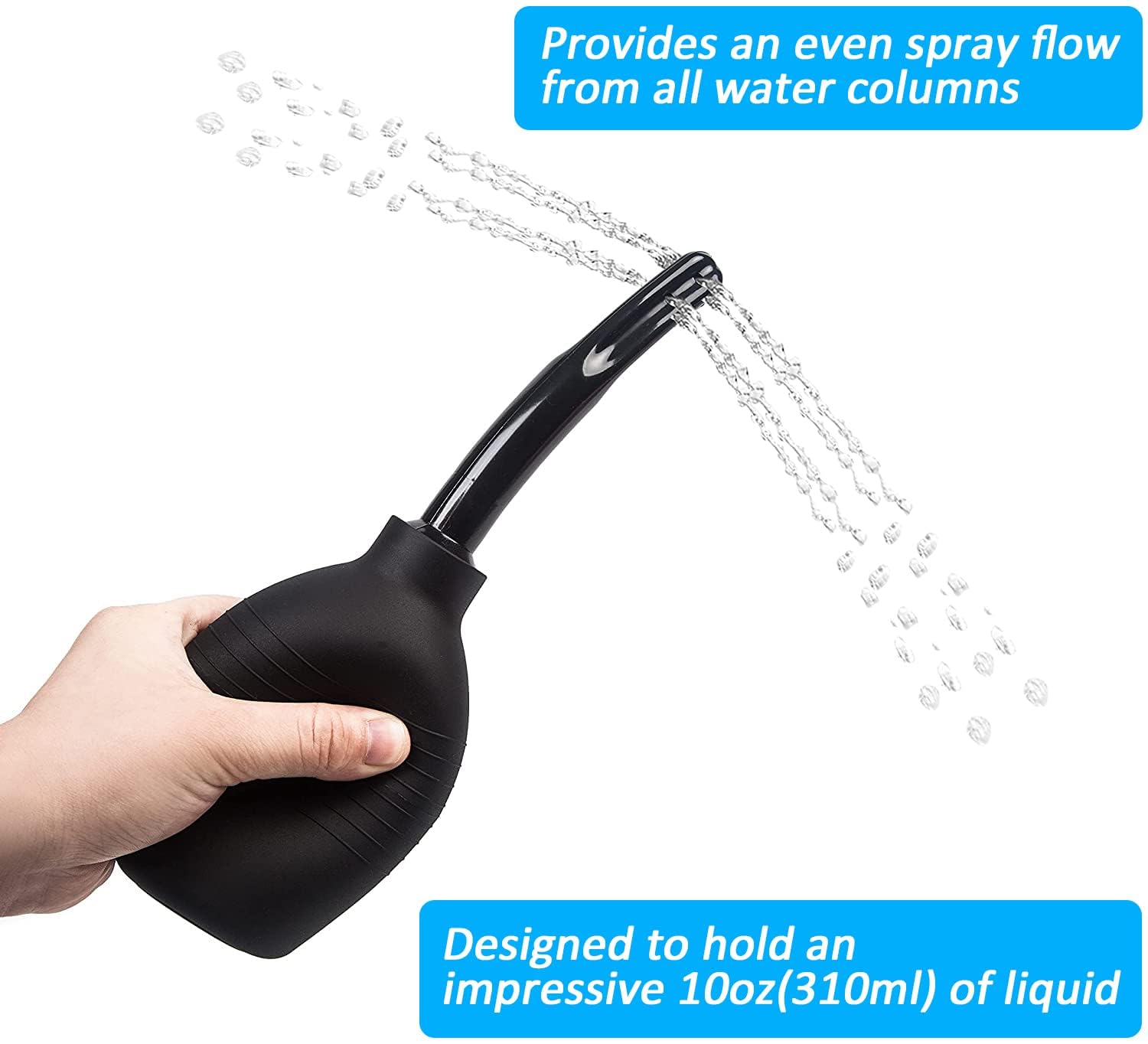Clean and Healthy Anal Douche for Women,Shower Enema Bulb Cleaner Wash Flusher System for Women and Man 10 oz(2pcs)