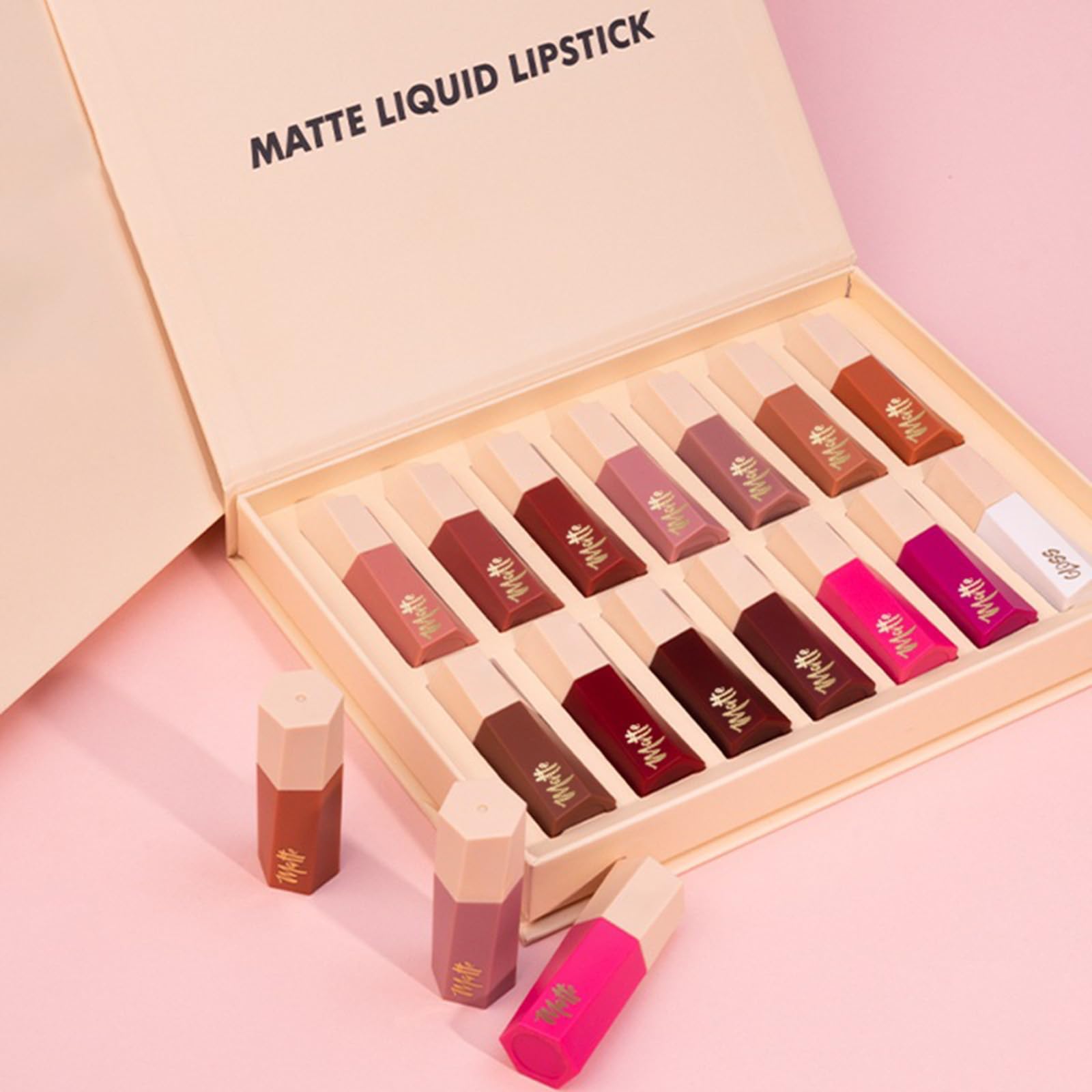 Rossetto Con Finitura in Velluto 14 Colori Lucidalabbra Resistente Alle Sbavature Colore Labbra Con Ingredienti Idratanti Rossetto in Velluto