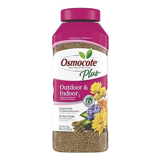 Osmocote Smart-Release Plant Food Plus Outdoor & Indoor1 - Granular, Continuous Release Plant Fertilizer with 11 Essential Nutrients, 2 lbs.
