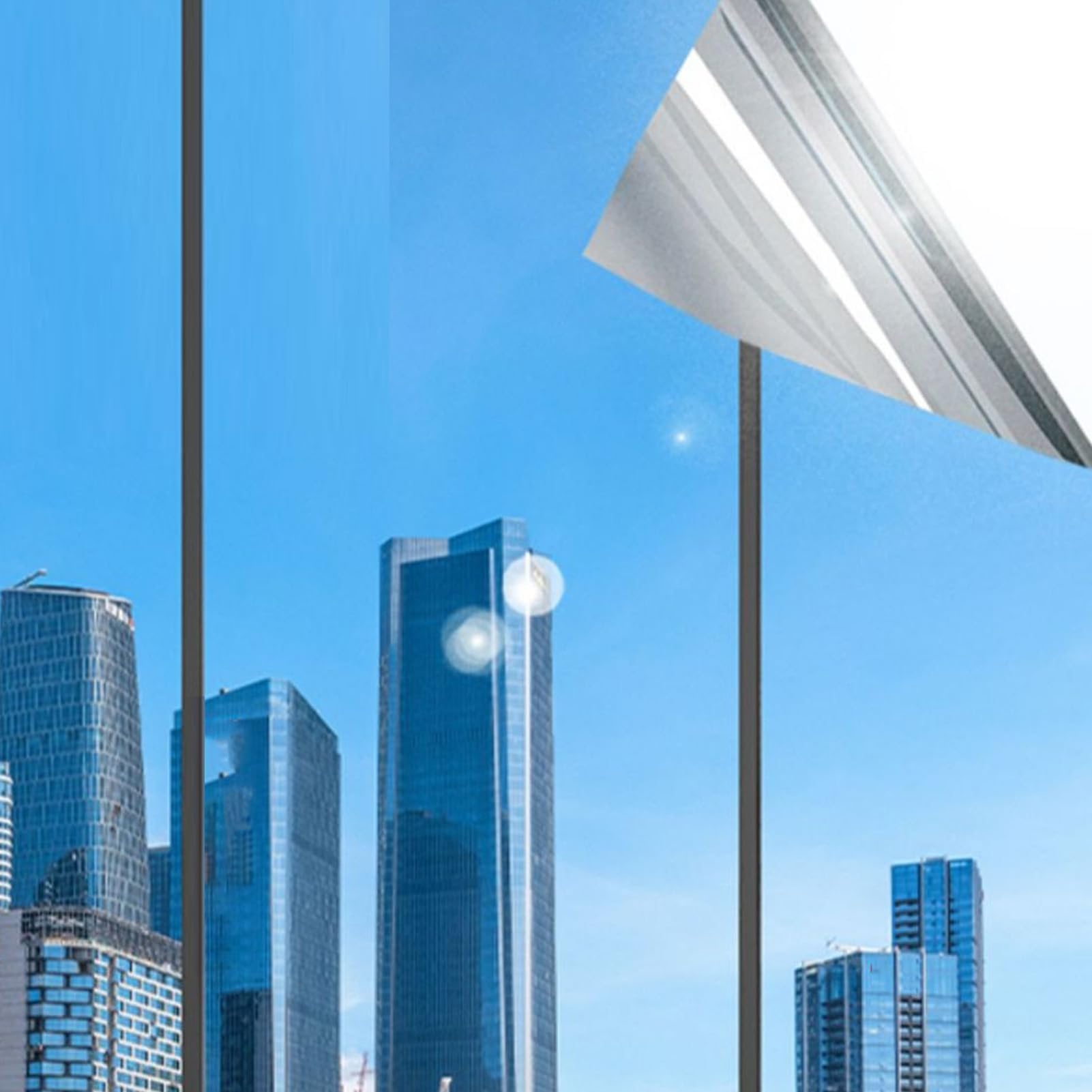 Ventana de Película de Protección del Sol, Película de la Película Espejo Bickpficht Pantalla de Privacidad de la Película de Privacidad Externa Reflective Sun Protection
