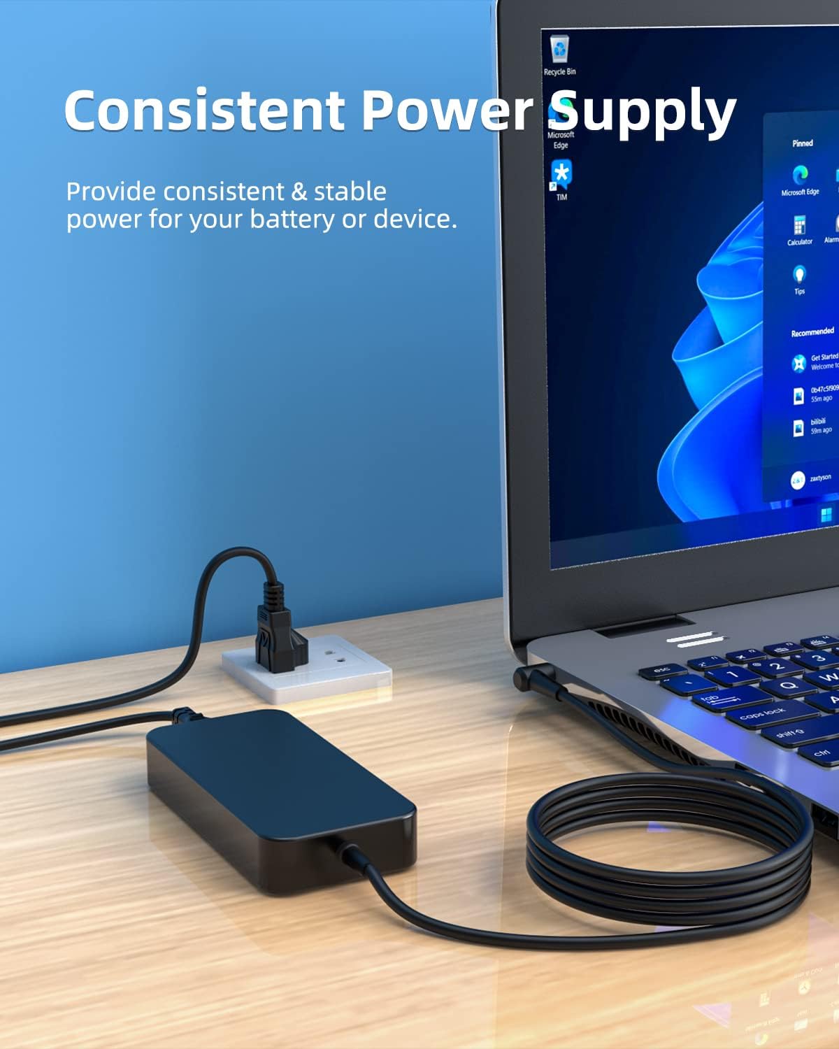 Superer AC Charger Fit for Asus Zenbook Flip Q535UD Q535U Q535 Q536FD Q536F Q536 Q546FDX Q546FD Q546F Q546 Q547FD Q547F Q547 Q536FD-BI7T15 Laptop Power Supply Adapter Cord