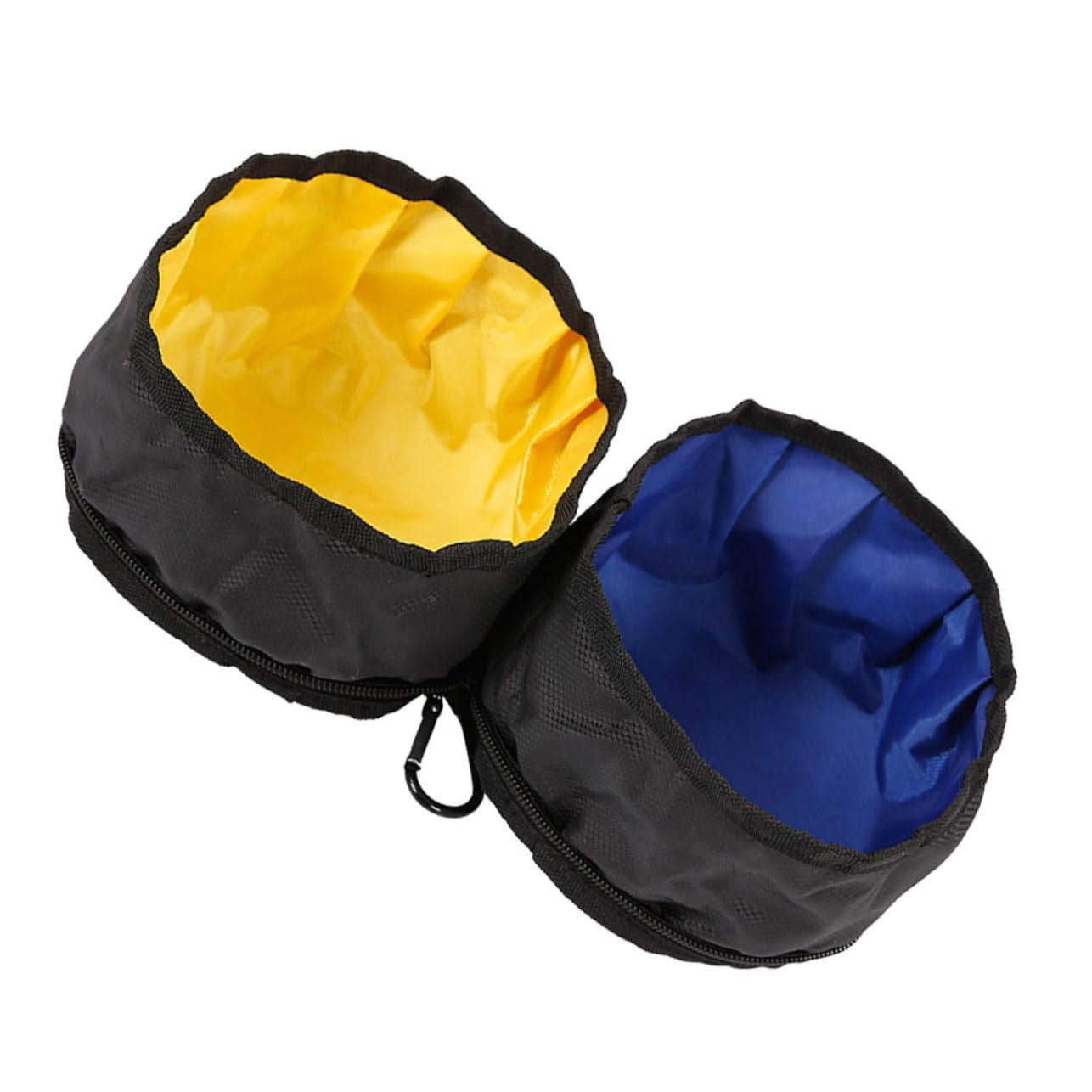 FOMIYES Lot De 2 Gamelles Portables pour Animaux De Compagnie Deux Ensembles De Gamelles Pliables pour Chiens Et Chats avec Mousqueton
