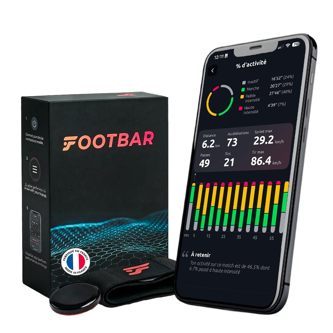 Footbar Meteor - Activity Tracker for Football. Plugs Around The Leg To Assess Performance And Game Style: Rust, Shoot, Speed, Durability, Dribling, Challenging-picture-16