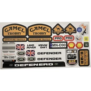 1/12 RC Car Model Spare Parts DIY Sticker Decals Sheet For Body Accessories