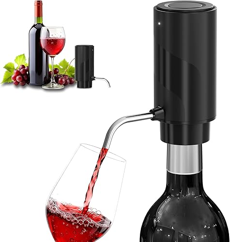 Miniatura 11 de Aireador eléctrico de vino, bomba dispensadora de vino, vertedor automático de vino, decantador de vino instantáneo, oxigenador de vino de un toque