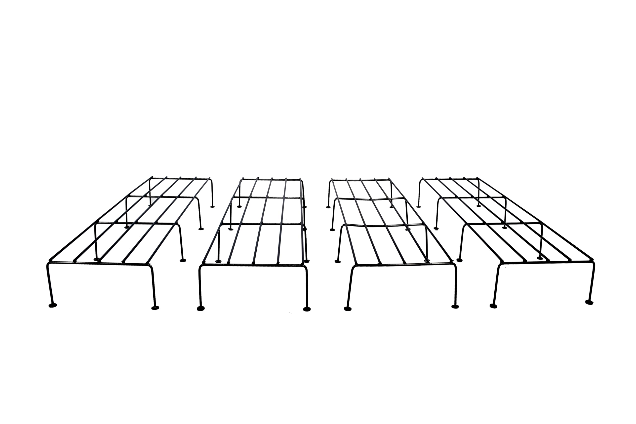 Plant Stands, Set of 4, Metal Construction, Black Finish, With Anti-Rust Coating (B0D37RWGHG) Amazon Price History, Amazon Price Tracker