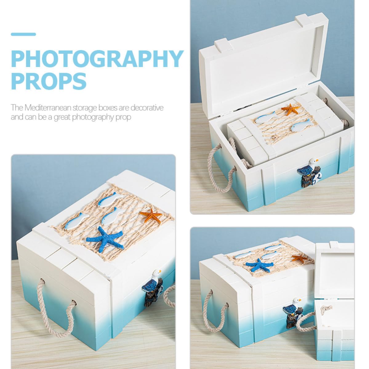 DOITOOL Mediterrane Aufbewahrungsbox für Ringe und Armbänder 2 Stück Dekorative Schmuckkästchen für Zuhause und Outdoor Praktische Aufbewahrung für Familie und Freunde
