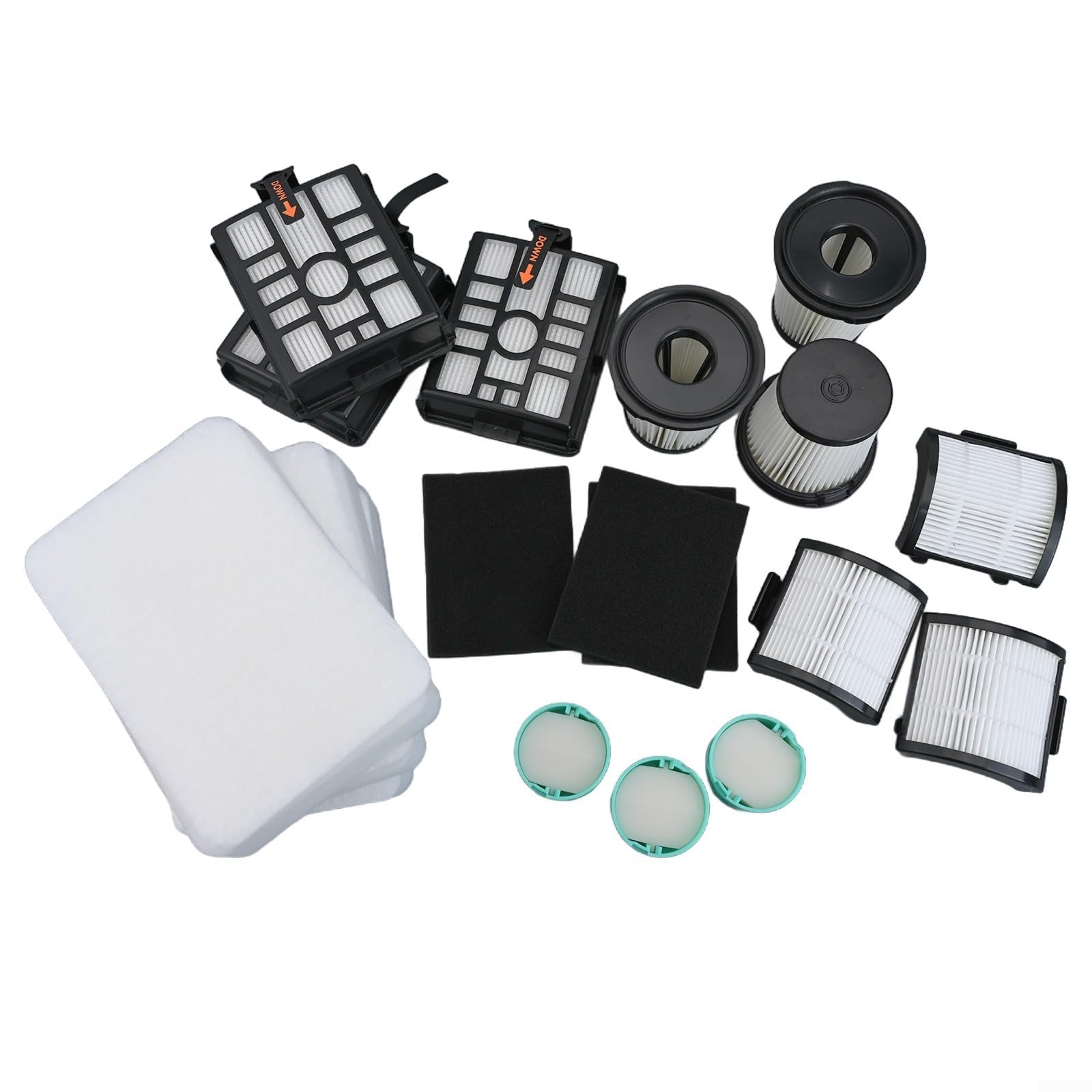 Kit de filtro de aspiradora de repuesto para Shark IW3511, para aspiradora Detect Pro, filtro HEPA lavable y reutilizable