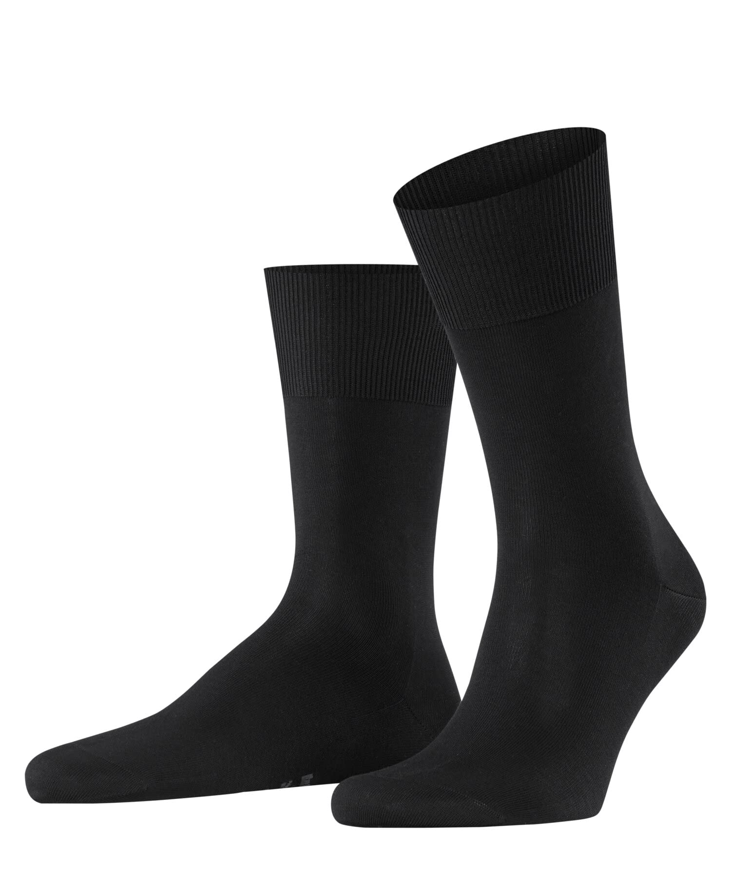 Falke Men's Black 3000 Firenze M So Cotton Plain 1 Pair Socks, 8.5-9.5