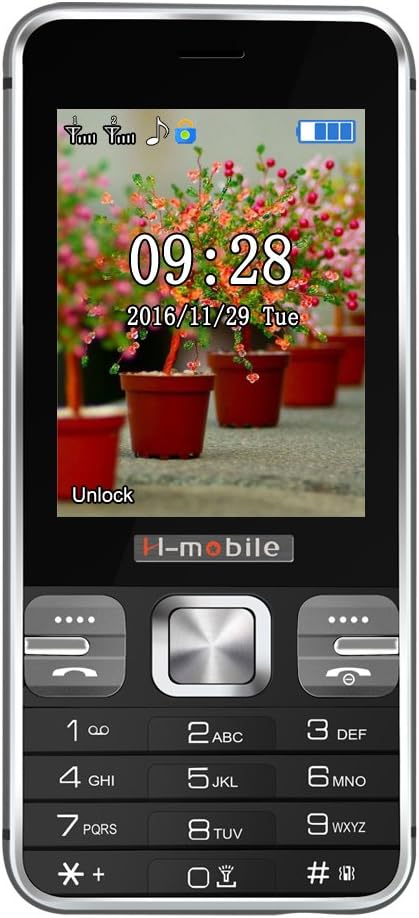 Padgene T1 Mobile Phone Big Button Cell Phone Simple Easy to Use Phone for the Elderly (1Black)