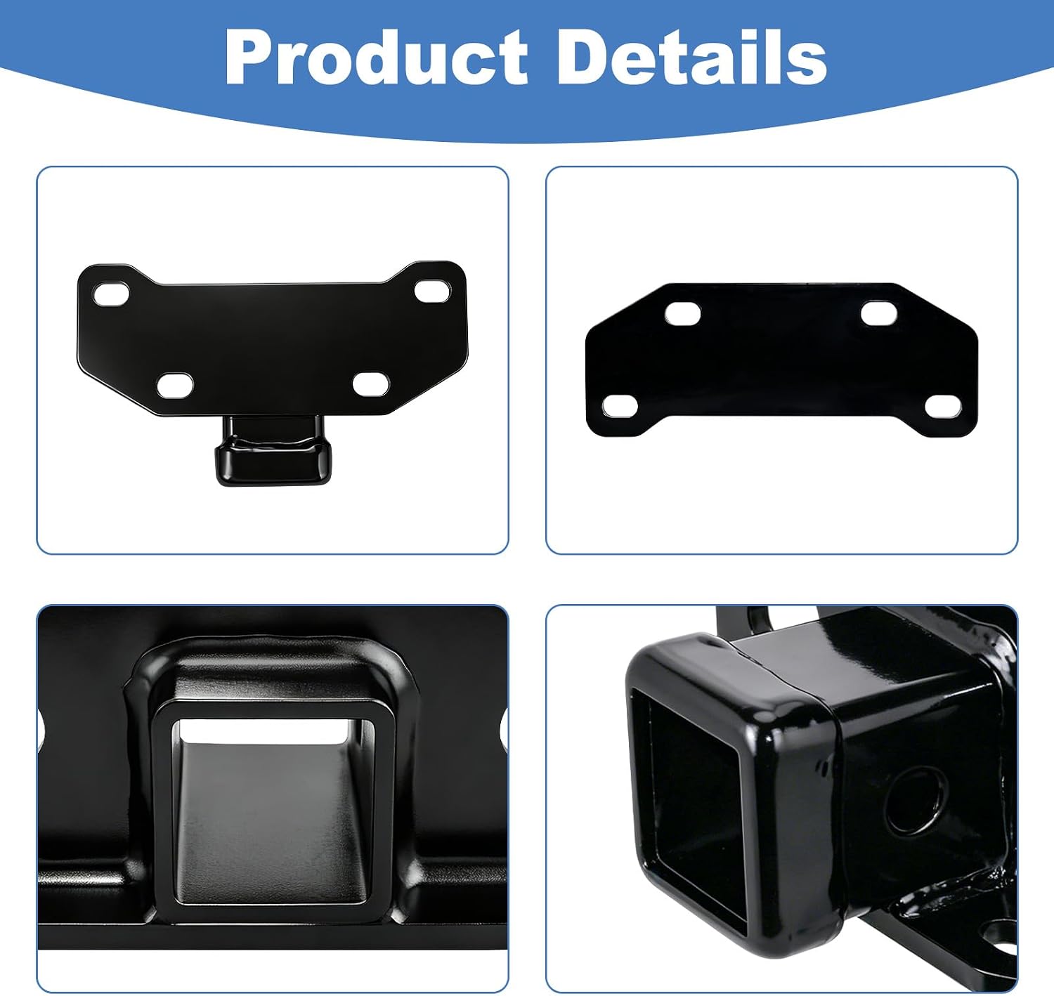 Class 3 Trailer Hitch, 2" Receiver, Compatible with Curt, Replace 13043, Fits Lexus GX460 2010-2023, Gross Trailer Wt 5000 Lbs