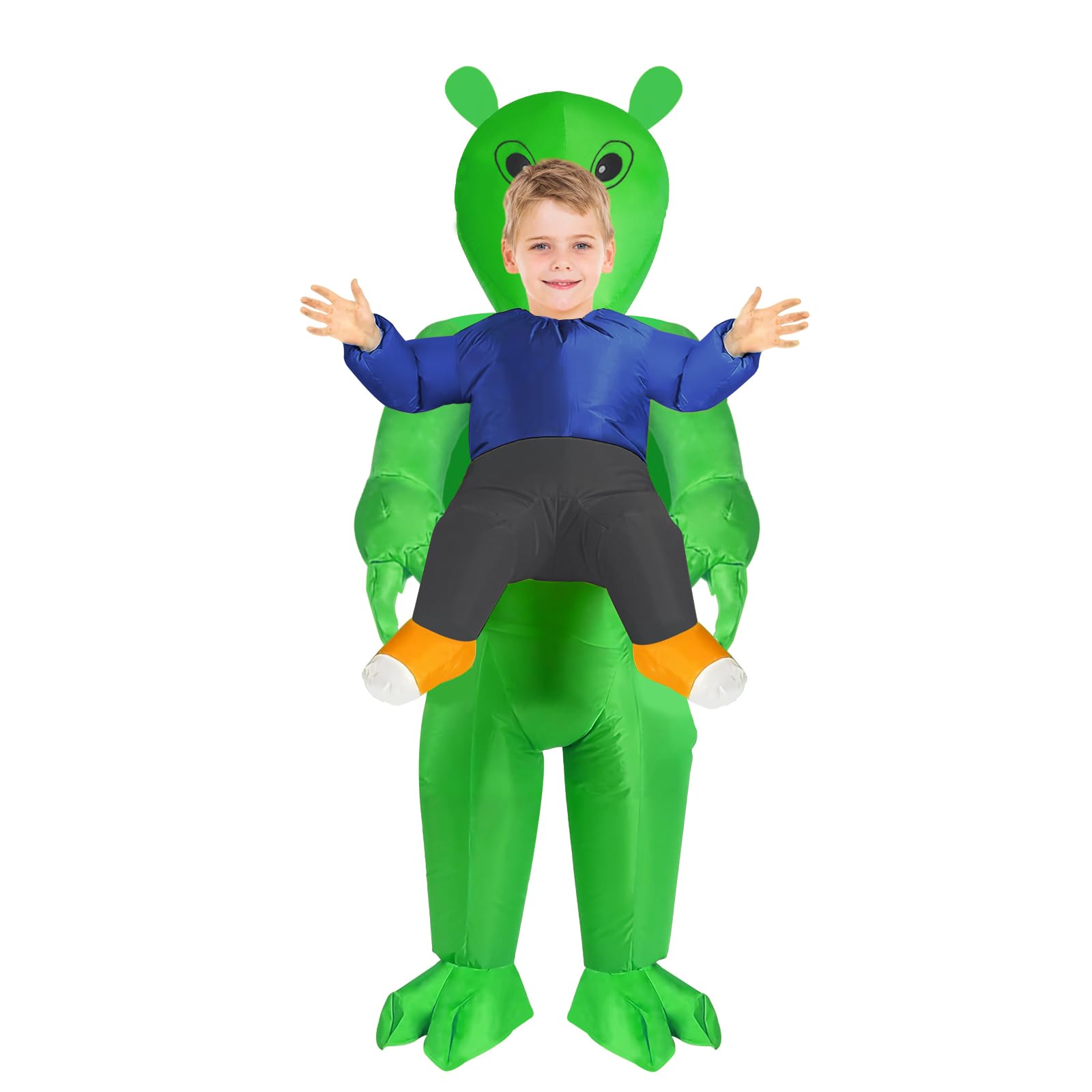 Alien Inflatable Costume Inflatable Costumes Funny Fancy Dress Horse Blow up Costume Suitable for Halloween Christmas Carnival Party (120-150cm)